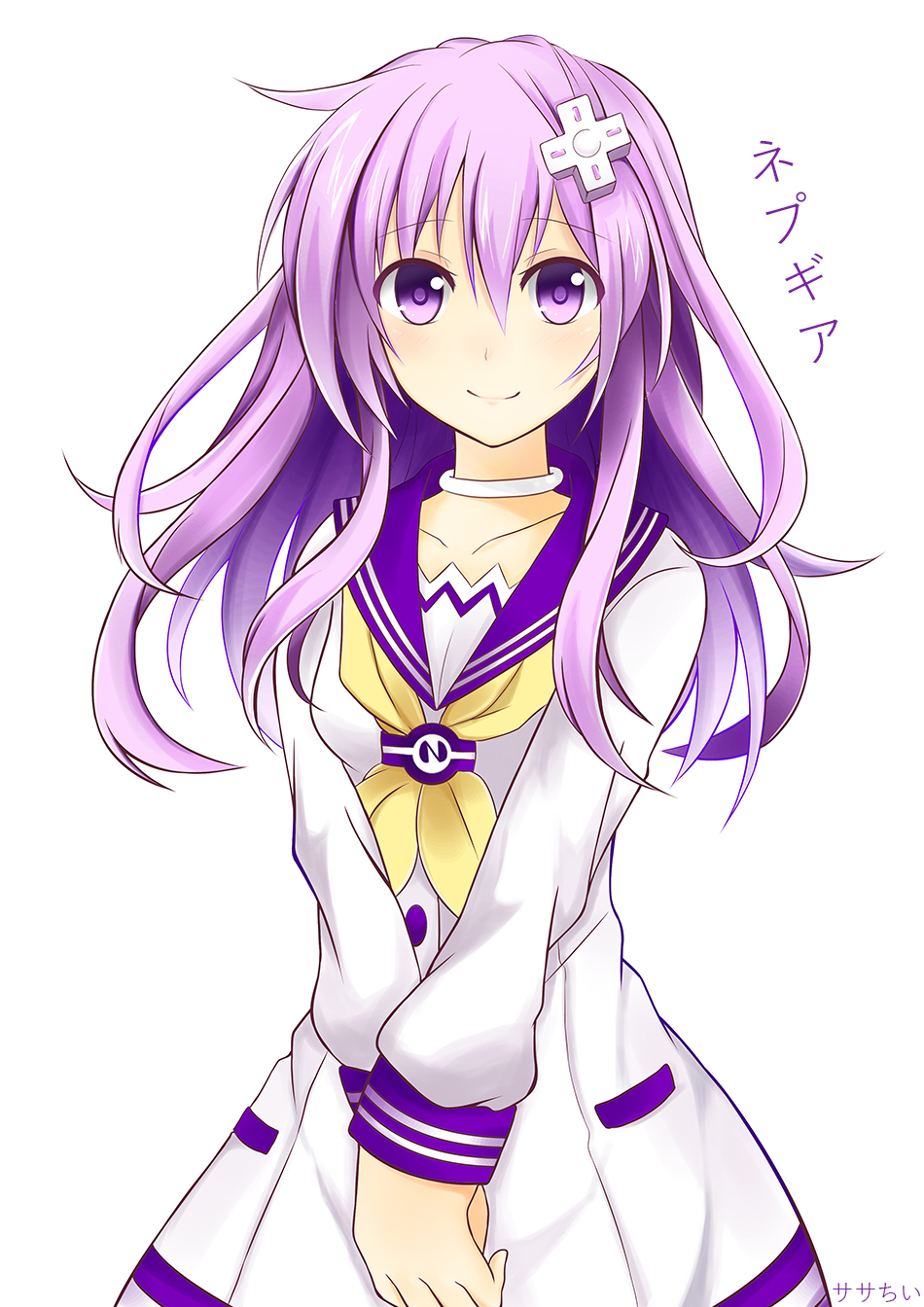 1girl, blush, breasts, character_name, choker, choujigen_game_neptune_mk2, collarbone, d-pad