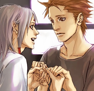 holding, jugo, juugo, kaguya_kimimaro, lily_(artist), lowres, naruto, yaoi