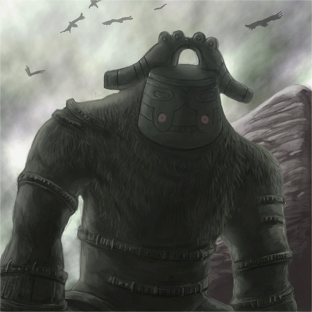 bronzong, kurii_chasuke, lowres, nintendo, parody, pokemon, shadow_of_the_colossus