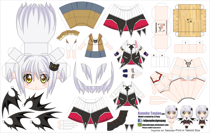 1girl, absurdres, artist_name, bikini, character_name, chibi, demon_wings, el_joey