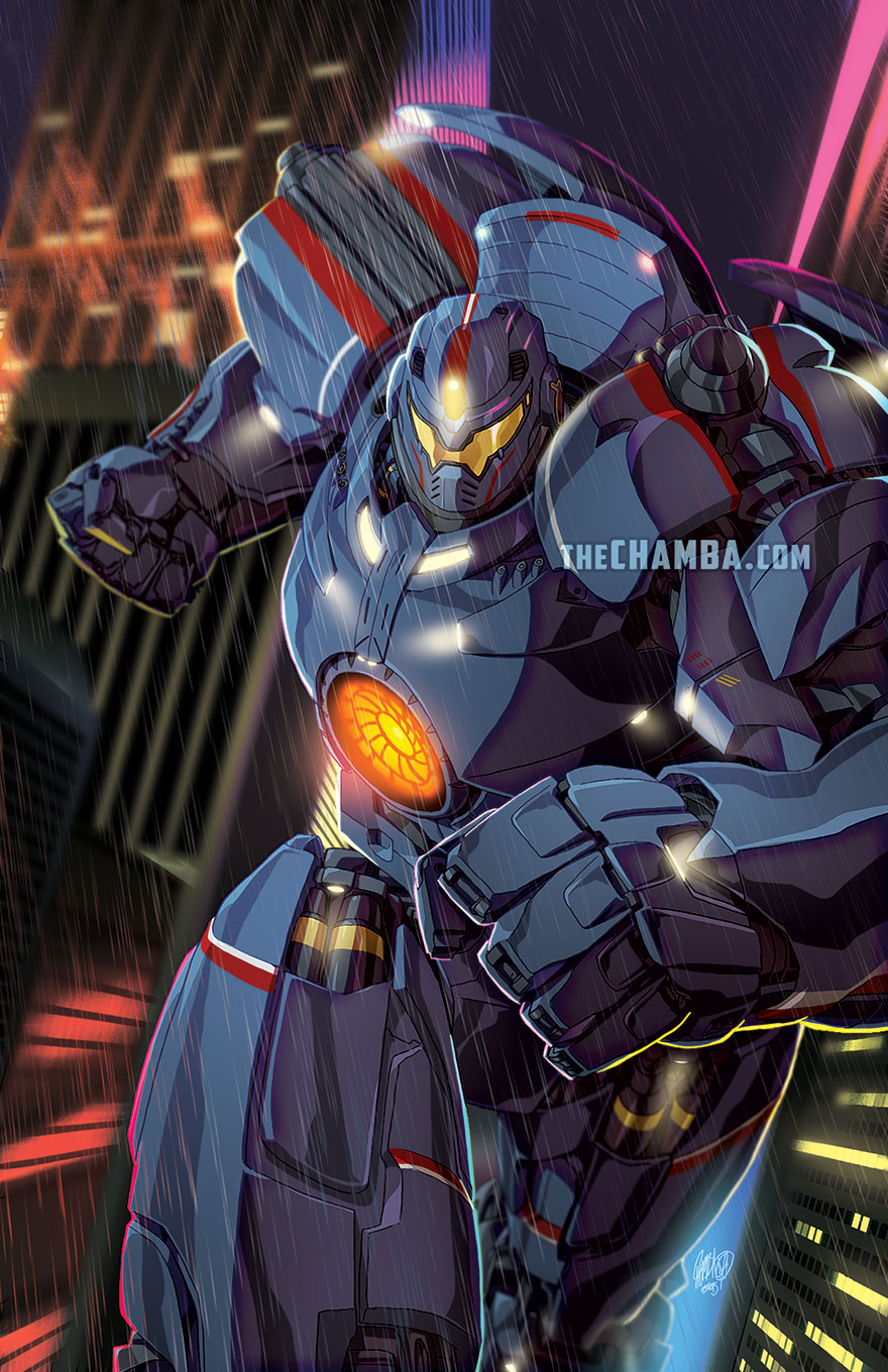 gipsy_danger, highres, jeffrey_cruz, mecha, no_humans, pacific_rim, science_fiction