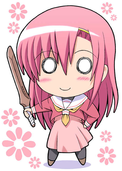 chibi, eiji, hairband, hayate_no_gotoku!, katsura_hinagiku, long_hair, masamune_bokken, o_o