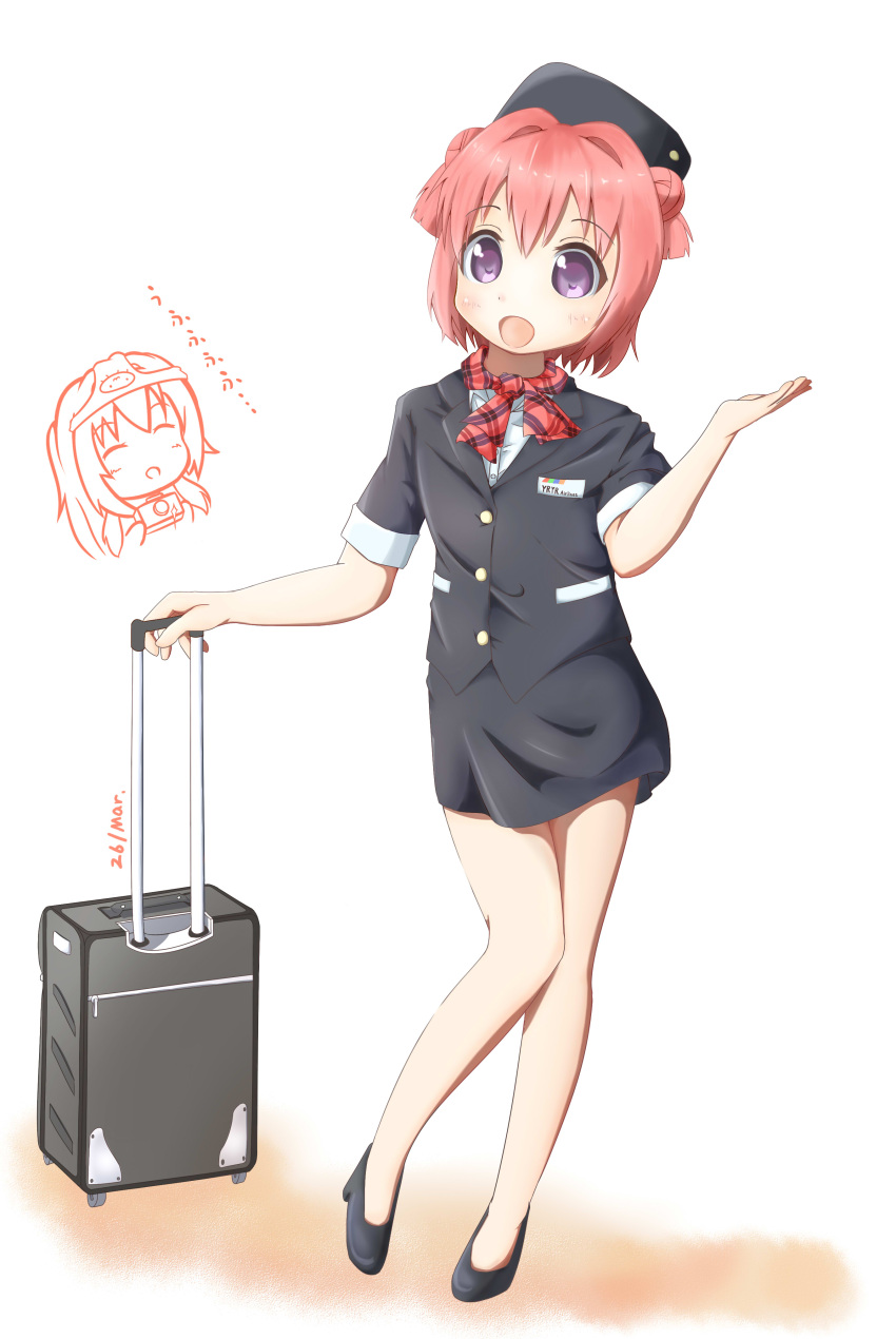 :d, absurdres, akaza_akane, akaza_akari, buttons, camera, dated, double_bun