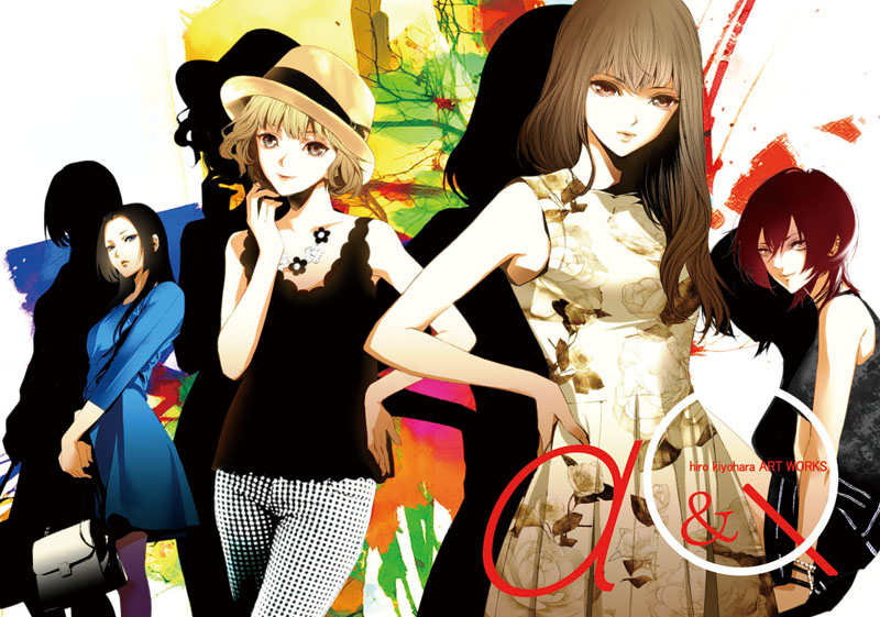 4girls, amamori_karen, asakura_ayana, bannou_kanteishi_q_no_jikenbo, black_hair, blonde_hair, brown_hair, kiyohara_hiro