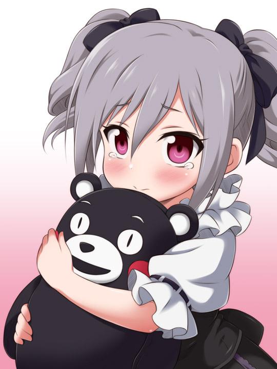 1girl, blush, drill_hair, idolmaster, idolmaster_cinderella_girls, kanzaki_ranko, kumamon, long_hair