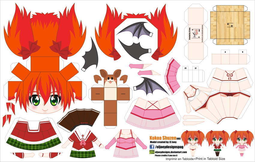 1girl, absurdres, artist_name, bat, bat_wings, bikini, character_name, chibi