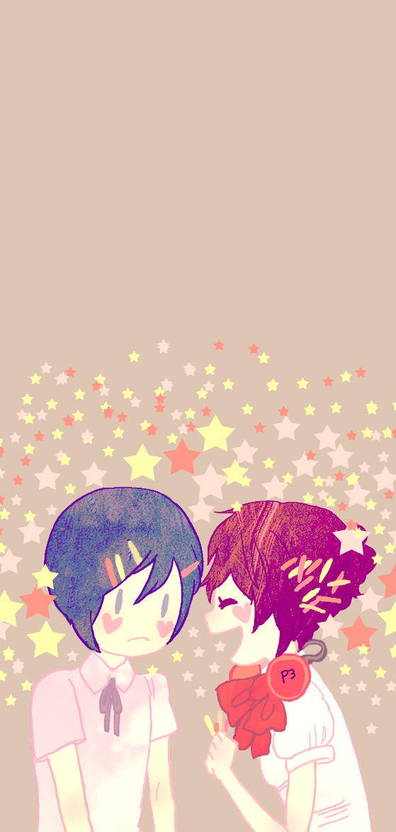blue_hair, bow, female_mc_(persona_3), female_protagonist_(persona_3), hair_ornament, hairclip, headphones, heart