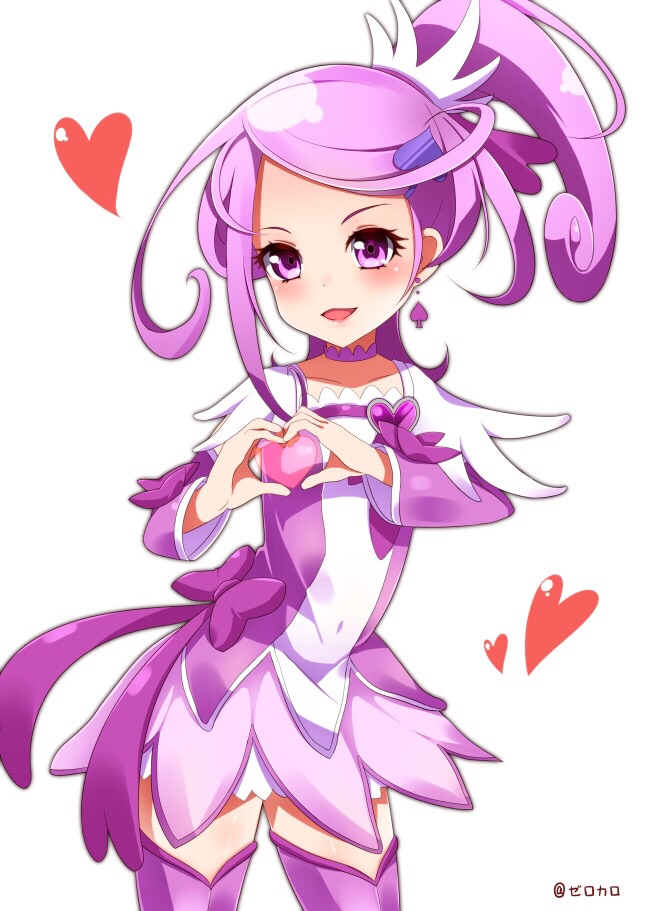 1girl, arm_warmers, bow, brooch, chibi_arisu, choker, cure_sword, curly_hair