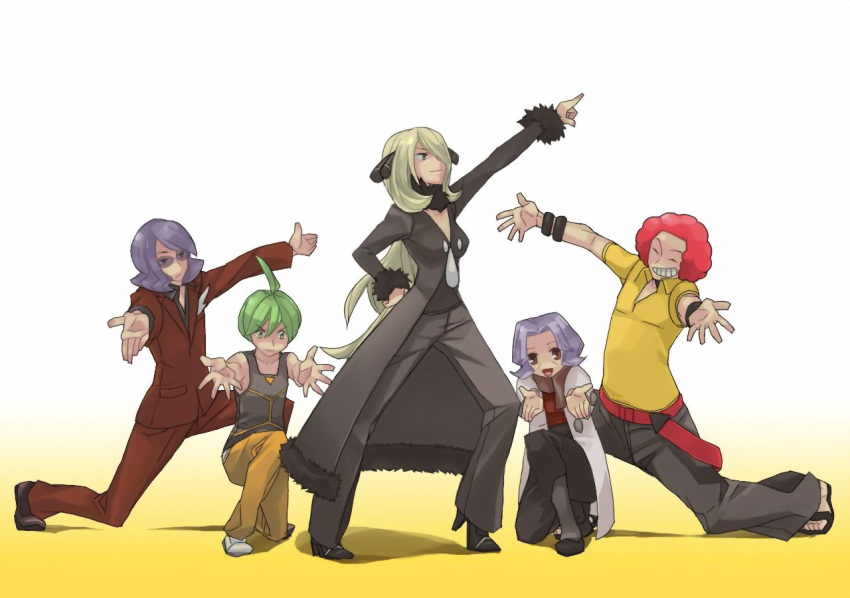 goyou_(pokemon), kikuno_(pokemon), nintendo, ooba_(pokemon), parody, pokemon, ryou_(pokemon), shirona_(pokemon)