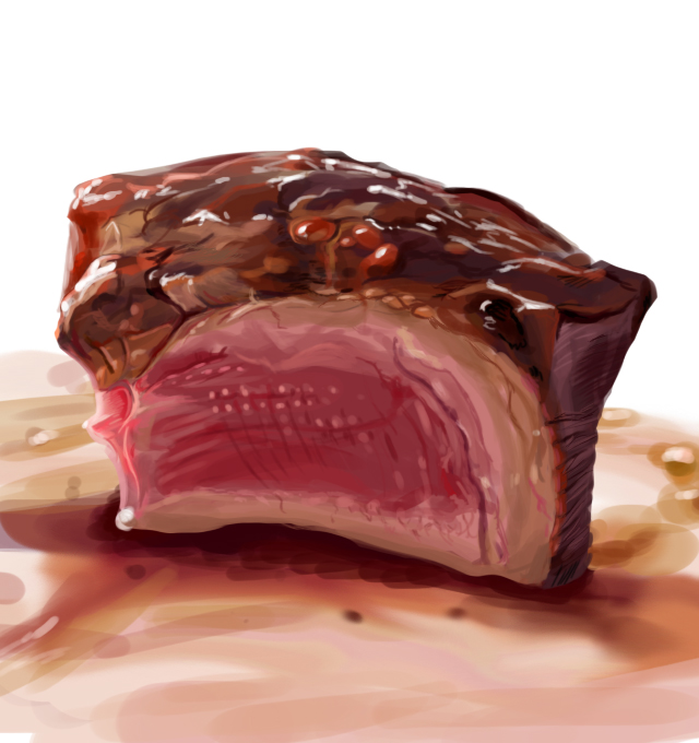 food, meat, no_humans, original, realistic, shou_(meruko1001)