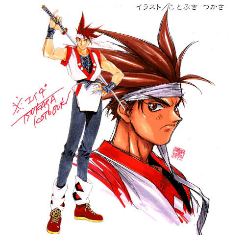 battle_arena_toshinden, eiji_shinjo, katana, kotobuki_tsukasa, sword