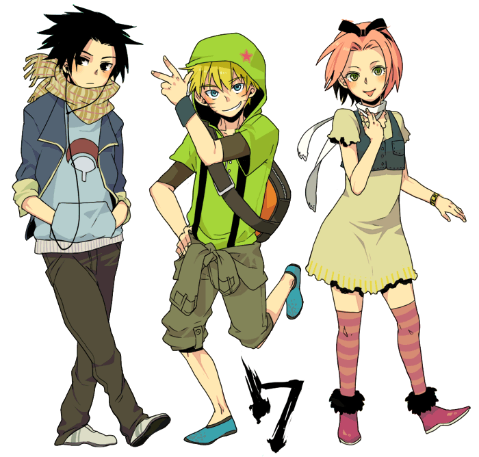 casual, child, dress, haruno_sakura, i_(kaiyou), kneehighs, legs, naruto