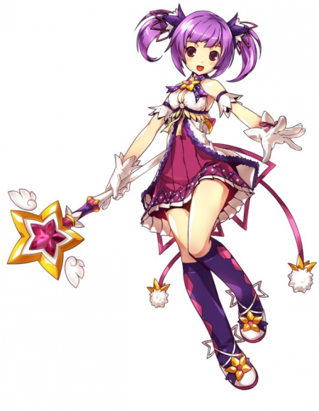 1girl, aisha_(elsword), blackjd83, brooch, elsword, gloves, jewelry, kneehighs