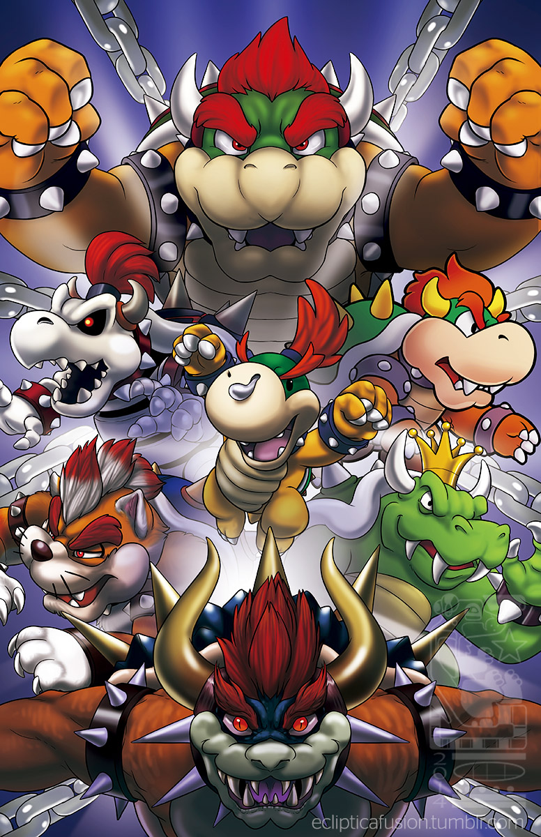 baby_bowser, bowser, dry_bowser, giga_bowser, highres, king_koopa, super_mario_bros., meowser