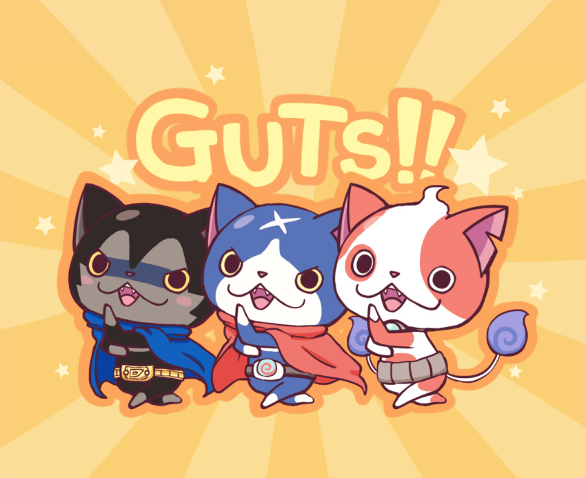 blush_stickers, buchinyan, cape, cat, chuno, darknyan, fangs, fuyunyan
