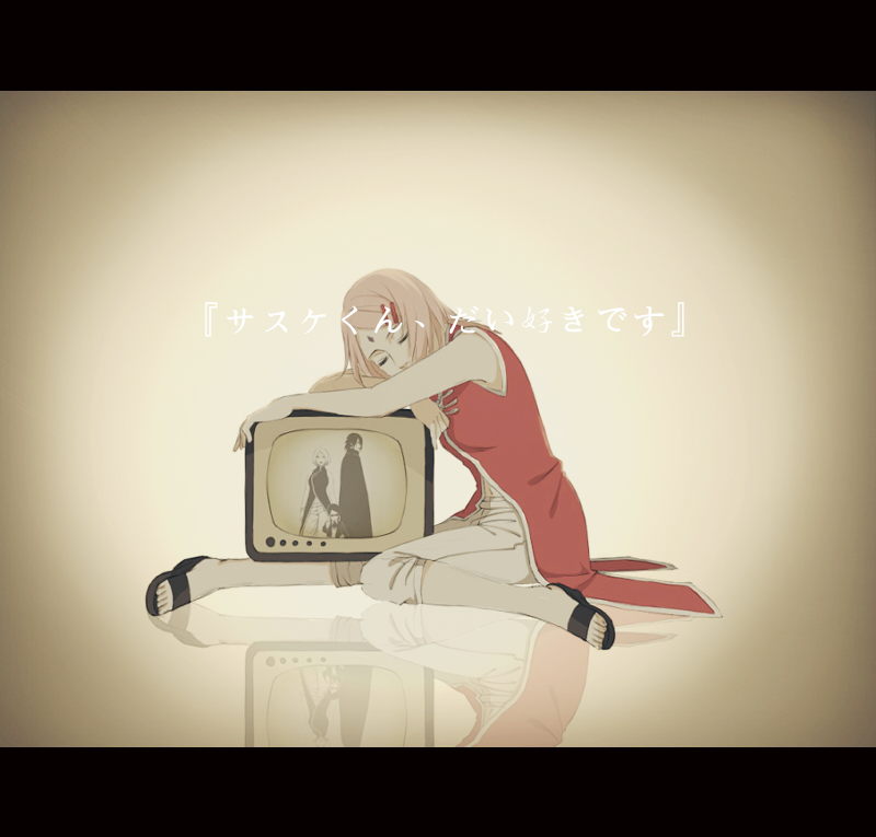 1girl, ayano_no_koufuku_riron_(vocaloid), hair_ornament, hairclip, haruno_sakura, kagerou_project, long_hair, naruto