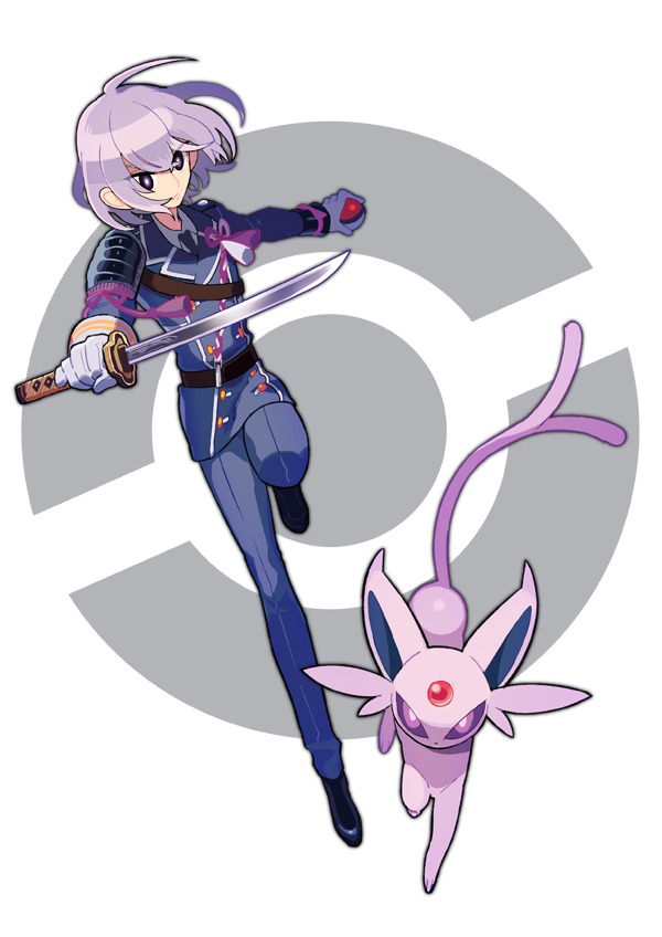 1boy, espeon, gloves, honebami_toushirou, lavender_hair, military, military_uniform, necktie
