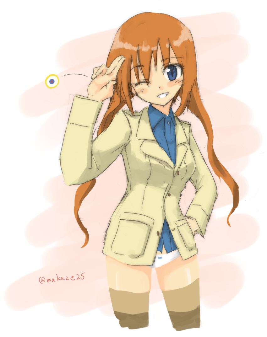 1girl, bow, bow_panties, highres, long_hair, long_sleeves, makaze_hoihoi_chaahan_joutai, military