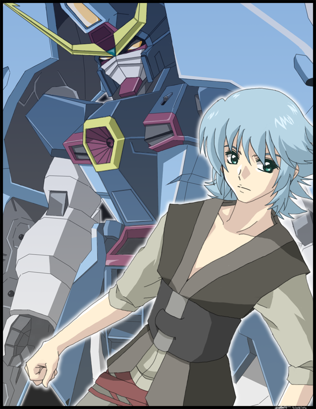 auel_neider, blue_hair, gundam, gundam_seed, gundam_seed_destiny
