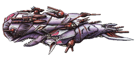 artillery, battleship, darius, darius_gaiden, great_thing, mecha, robot, ship