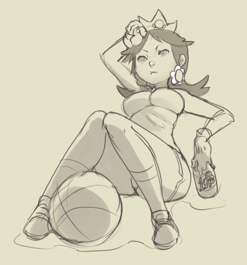 1girl, 1up, alternate_costume, breasts, crown, earrings, gloves, highres