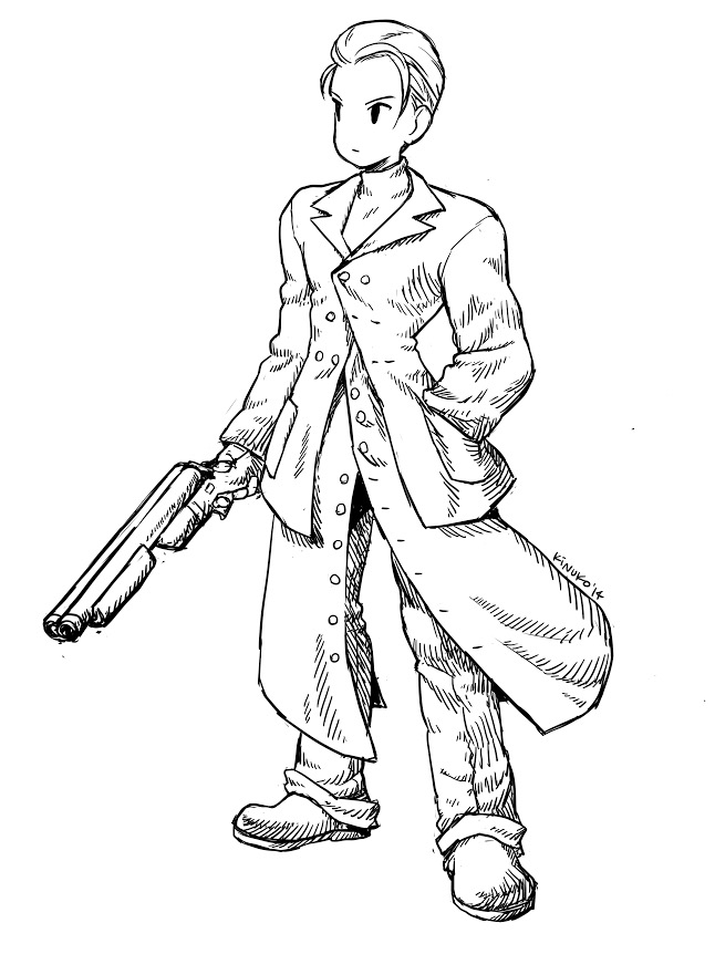 1boy, 2014, artist_name, coat, dated, final_fantasy, final_fantasy_tactics, final_fantasy_vii