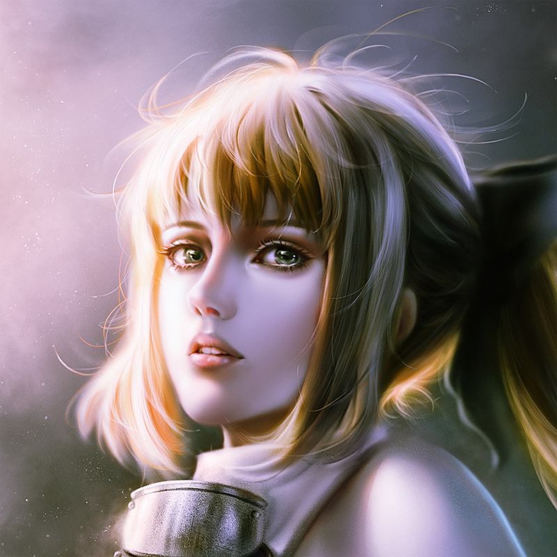 1girl, armor, bita_(vaderc), blonde_hair, fate/stay_night, fate/unlimited_codes, fate_(series), green_eyes