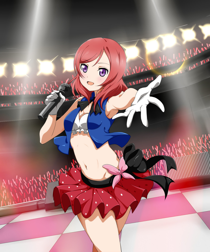 1girl, armpits, butterfly, flower, frolaytia, gloves, glowstick, highres