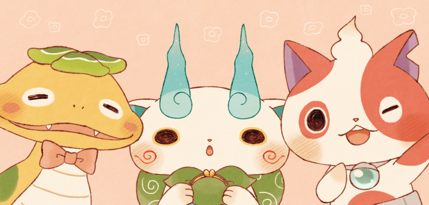 bowtie, buchinyan, cat, closed_eyes, coin_purse, face, furoshiki, kanacho