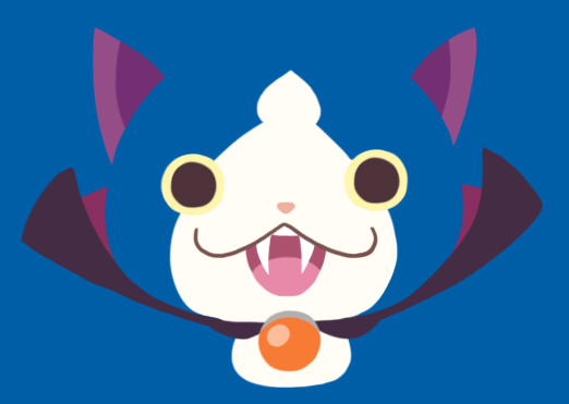 blue_background, cape, cat, chuno, face, fangs, flat_color, gabunyan