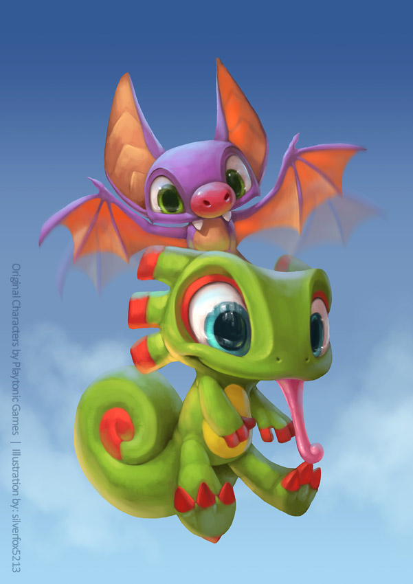 bat, chameleon, laylee, silverfox5213, yooka, yooka-laylee, younger