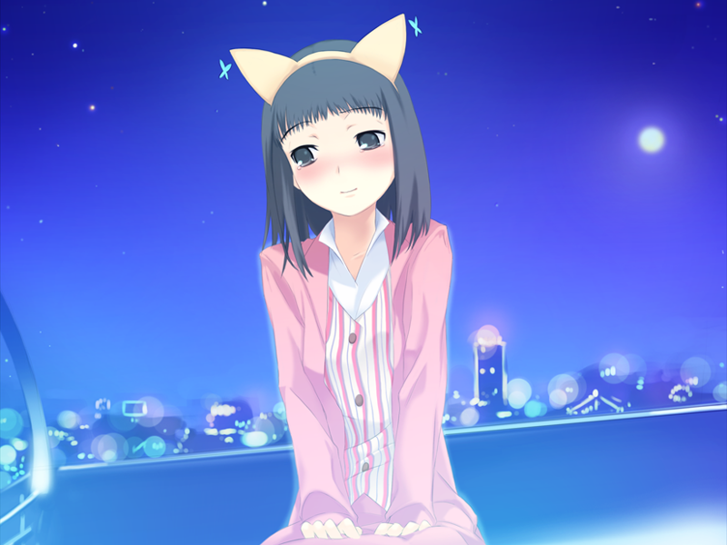 black_eyes, black_hair, blue_eyes, blue_hair, blush, green_hair, hcg, loli