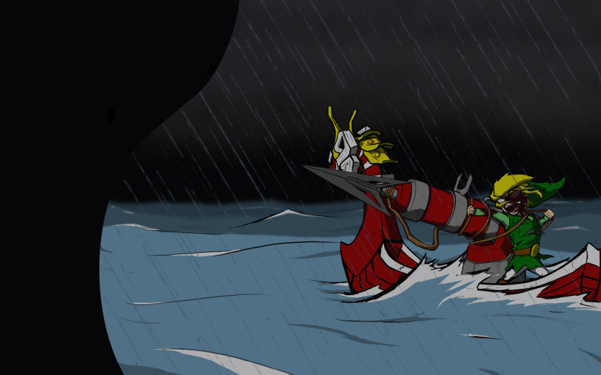 absurdres, blonde_hair, blood, boat, crazy_eyes, epic, hat, highres