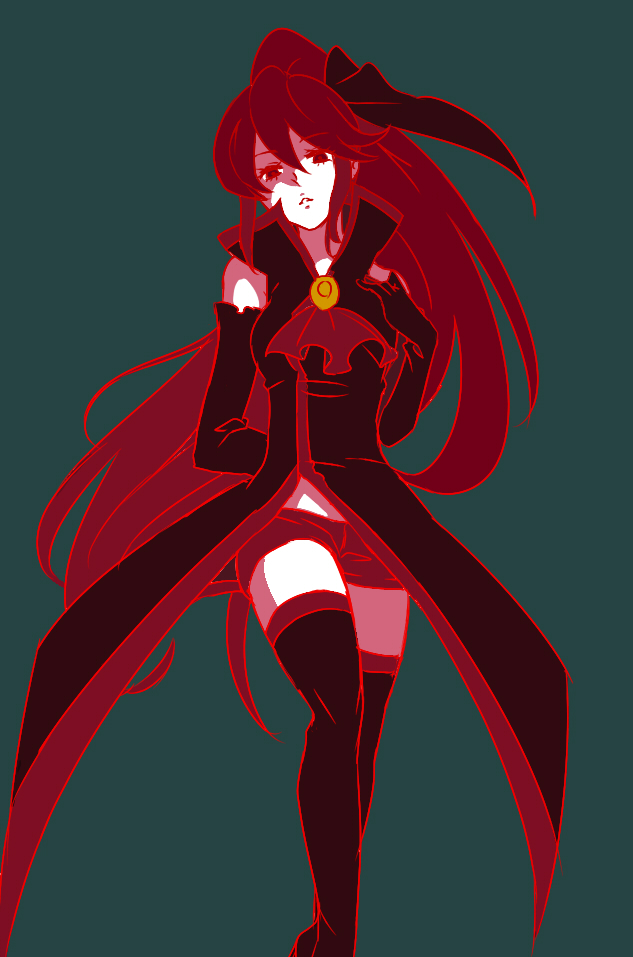 1girl, blue_background, coat, genderswap, hair_ribbon, happinesscharge_precure!, kiyoy777, long_hair