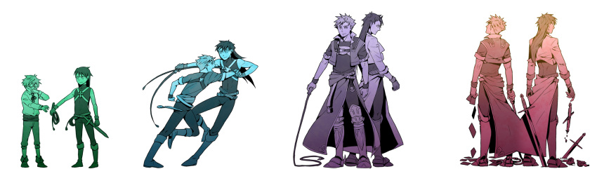 age_progression, castlevania, castlevania:_circle_of_the_moon, child, highres, hugh_baldwin, makihara, multiple_persona