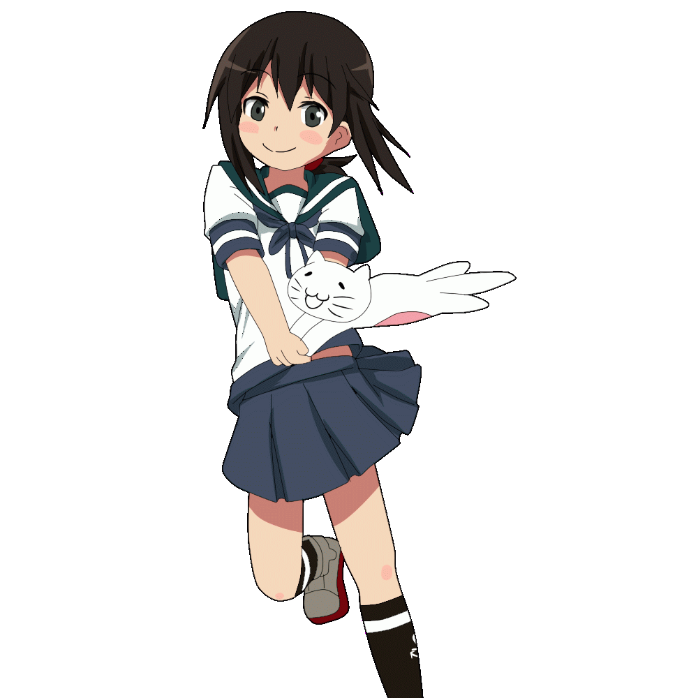 1girl, animated, animated_gif, batsubyou, black_eyes, black_hair, black_legwear, frilled_panties, frills, fubuki_(kantai_collection), hionhk, kantai_collection, kneehighs, navel, panties, pantyshot, payot, pleated_skirt, ponytail, school_uniform, serafuku, skirt, underwear