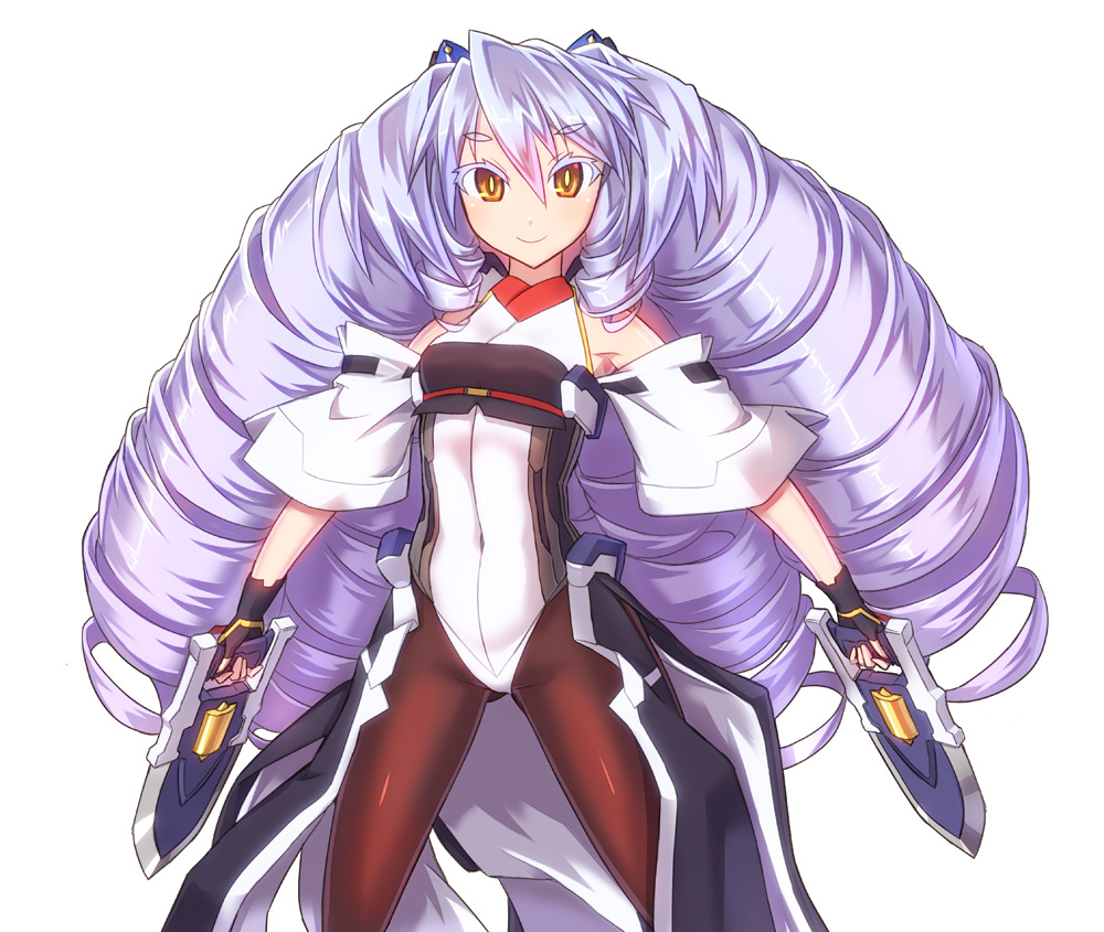 1girl, bodysuit, drill_hair, kyoukaisenjou_no_horizon, long_hair, nate_mitotsudaira, pantyhose, silver_hair