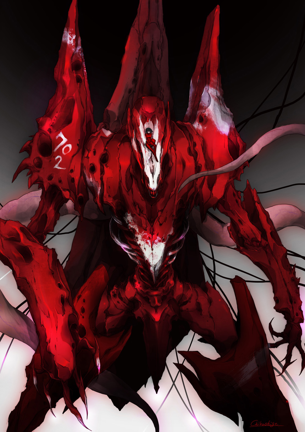 alien, artist_name, benisuzume_(gauna), chikashige, claws, gauna, highres, monster_girl