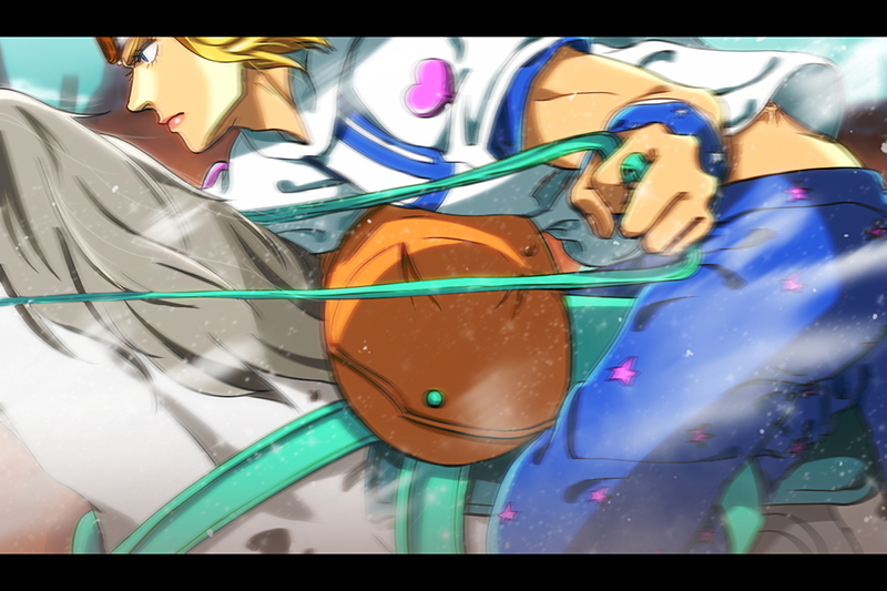 1boy, blonde_hair, hat, horse, johnny_joestar, jojo_no_kimyou_na_bouken, reins, shimura_(yoshikatu)