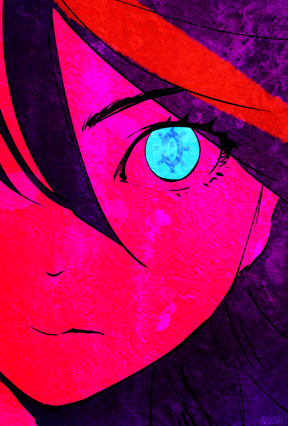 1girl, ariorihaberi, close-up, eyes, face, kill_la_kill, matoi_ryuuko, solo