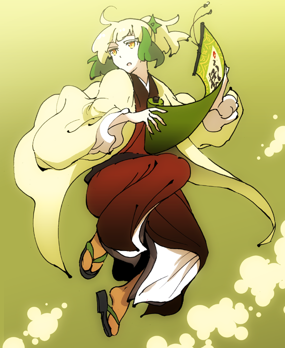 ahoge, blonde_hair, green_hair, multicolored_hair, nihakusanren, personification, pokemon, pokemon_(game)