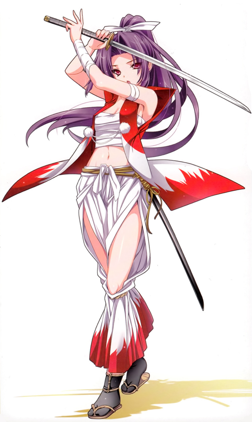 1girl, adapted_costume, alternate_costume, arms_up, bandages, black_legwear, cropped, full_body