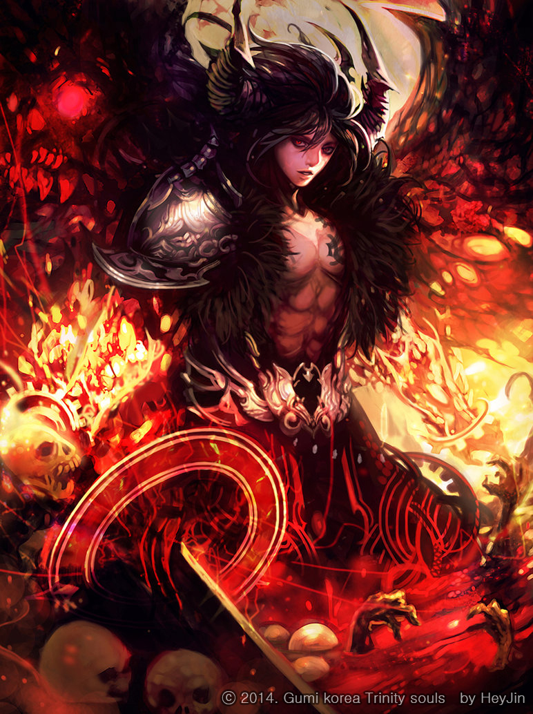 artist_name, bone, copyright_name, demon_boy, demon_horns, fire, fur_trim, hands