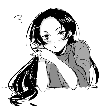 1boy, ?, blush, kashuu_kiyomitsu, long_hair, looking_at_viewer, lowres, male_focus