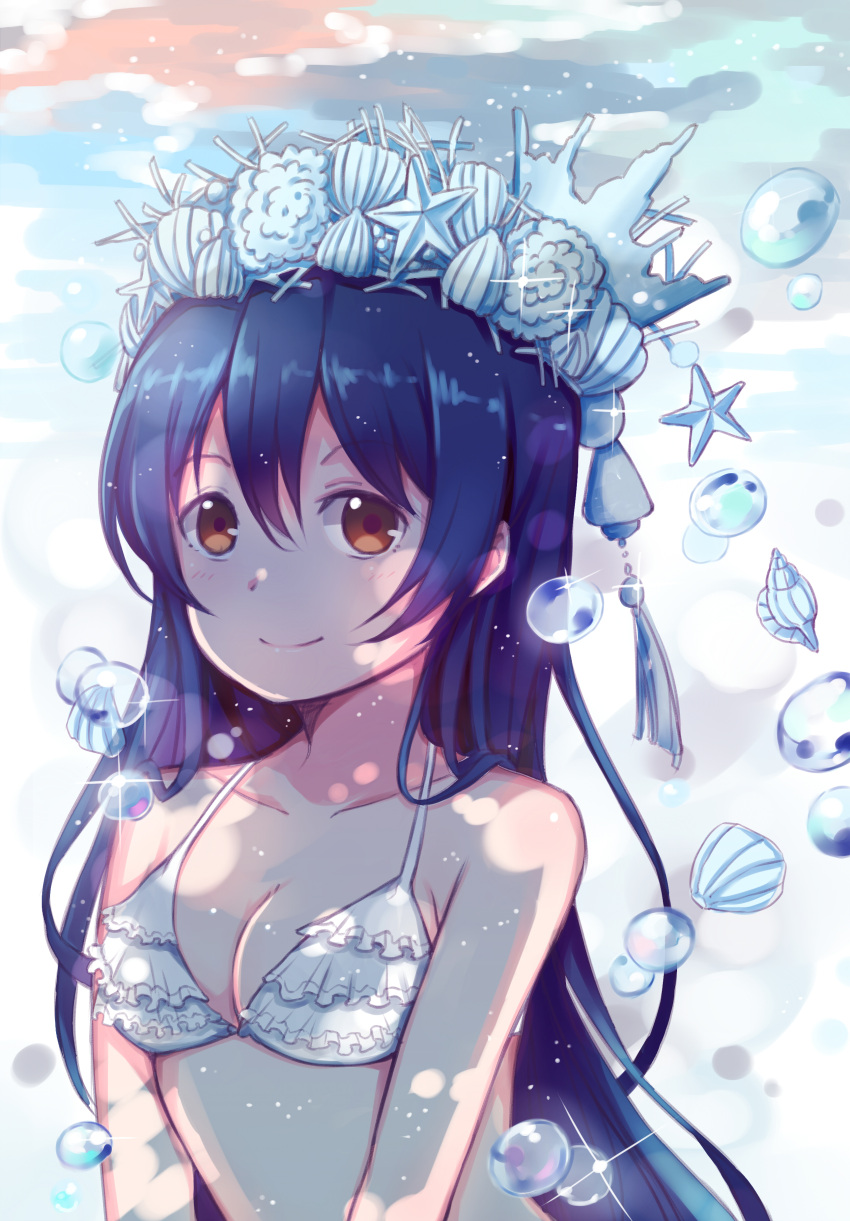 1girl, absurdres, ashirayt, bikini, black_hair, brown_eyes, highres, long_hair