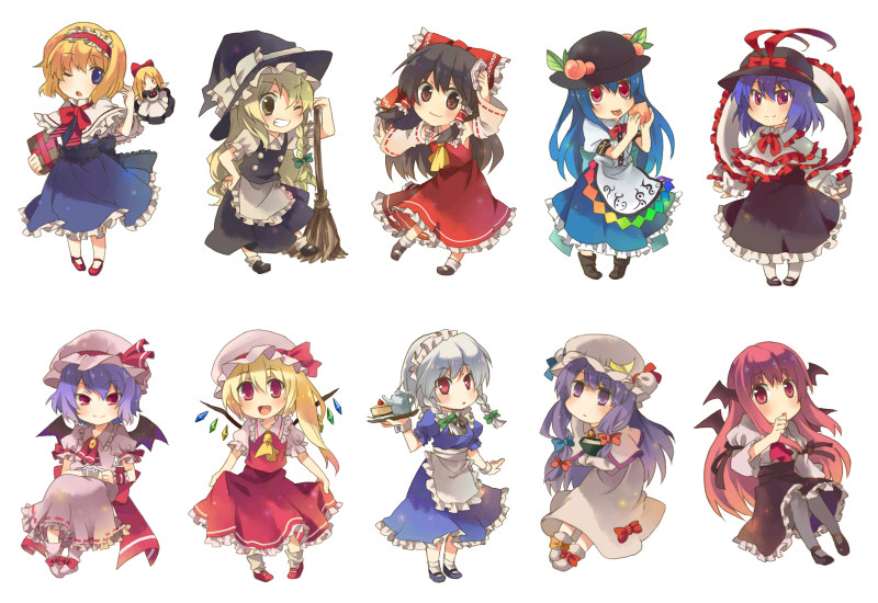 alice_margatroid, bad_id, bat_wings, black_hair, blonde_hair, blue_eyes, blue_hair, book