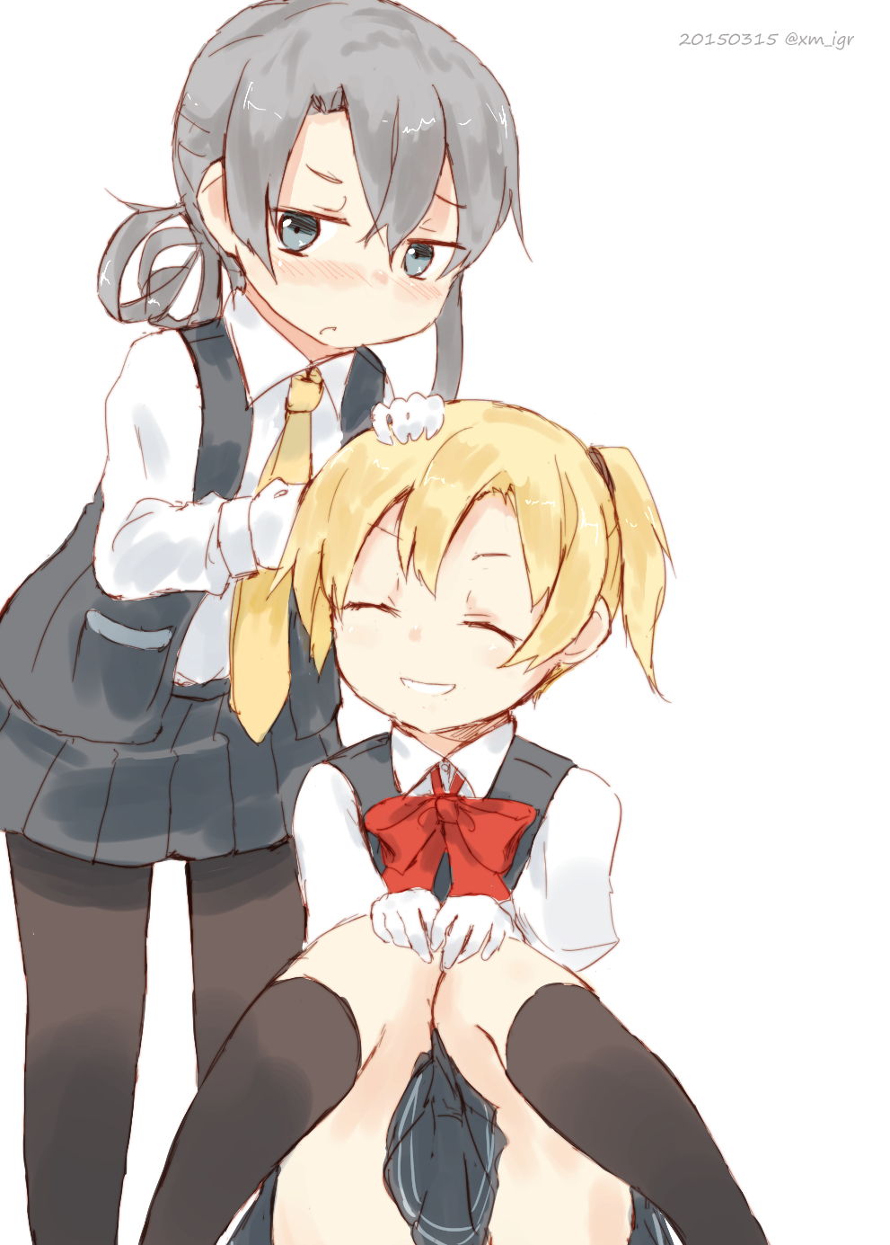 ice_(icegray), kantai_collection, maikaze_(kantai_collection), nowaki_(kantai_collection)
