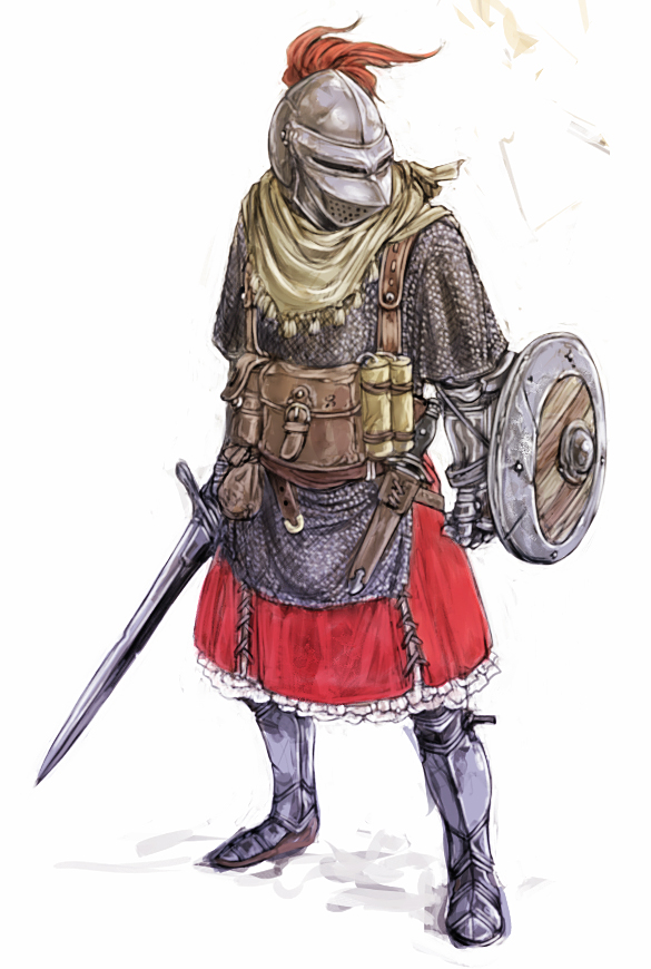 armor, armored_boots, buckler, cervus, chainmail, dagger, gauntlets, hauberk, helmet, original, shield, sword, weapon