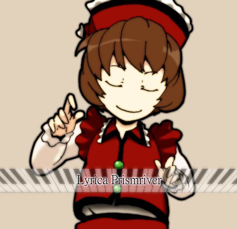 gumdrop, hat, instrument, lyrica_prismriver, piano, piano_keys, solo, touhou