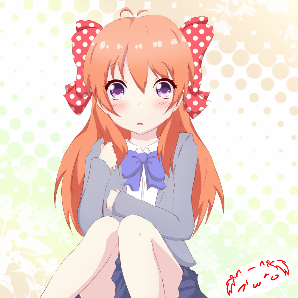 1girl, ahoge, blush, bow, bowtie, collared_shirt, gekkan_shoujo_nozaki-kun, hair_bow